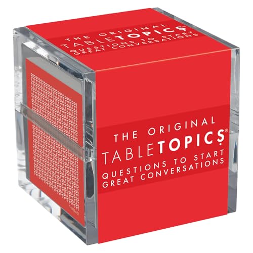 TableTopics - The Original Conversation Starter Cards - 135 Questions to Break the Ice & Build Connection with Friends, Acquaintances, & Coworkers - at Meetings, Parties, & at Home