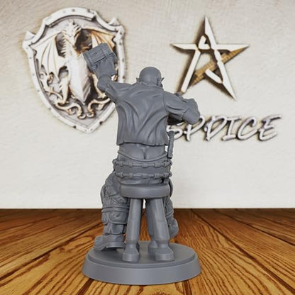 Drunken Orcs Unpainted Miniature, DND Minis for Dungeons and Dragons, Fantasy Tabletop RPG Game Figurine, TTRPG Role Playing Accessory, Ideal for DMS & Tavern Encounters-AS476