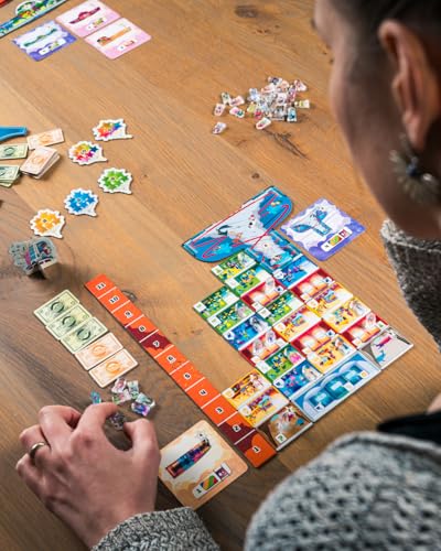 Asmodee Superstore 3000 Board Game - Build Your Dream Mall in Space, Strategy Game, Fun for Families, Kids & Adults, Ages 10+, 2-4 Players, 30-45 Minute Playtime