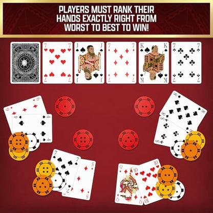 Thames & Kosmos The Gang — Cooperative Poker Card Game | Family Game Night & Strategy Game for Adults, Teens & Kids | Team-Based Heist Game | 3–6 Players | Ages 10+ | 20 Min