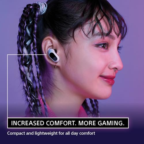 Sony INZONE Buds Wireless Noise Cancelling Gaming Earbuds, Black | Perfect for PlayStation® 5, PC/PS5/Switch/Mobile, 48Hr Battery with Case, Low Latency 2.4GHz USB-C Dongle, Truly Wireless - color: Black