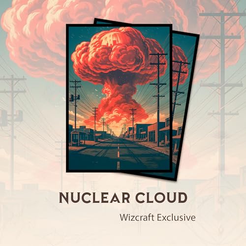 Nuclear Cloud - MTG Card Sleeves, 104ct, Standard Size, Smooth | Perfect for Double Sleeving, Smudge Resistant Matte Back, Standard 66x92mm - Compatible with Magic The Gathering & TCG Cards - color: Nuclear Cloud, size: Smooth