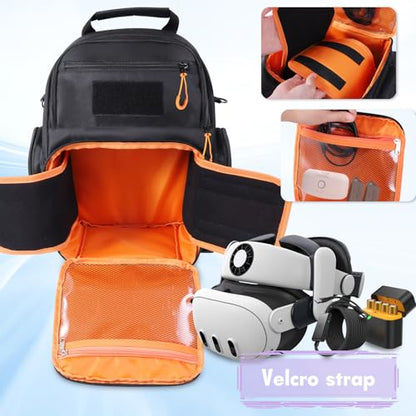 Carrying Case for Meta Quest 3s/3/2, Large Travel Case Compatible with Oculus Quest 3 Headset, Quest Pro, Touch Controllers Accessories for Travel Home Storage