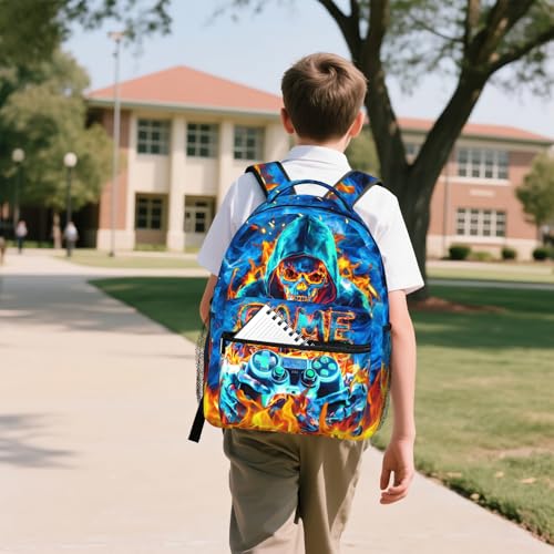 Backpack For Boys Gamers Boys Backpack School Backpack For Kids Children Teens Elementary Middle School Video Game Kids Bookbag for Boy Ages 6-18 Lightweight Travel Back Pack - color: Game