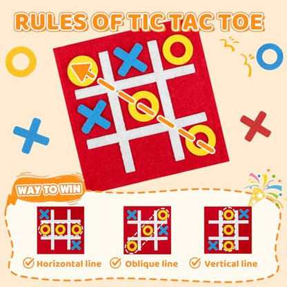 72 Pcs Tic Tac Toe Board Game for Kids and Family, Tic Tac Toe Birthday Party Favors, Easter Goodie Bag Stuffers for Kids, Classroom Prizes Elementary and Mini Games for Travel
