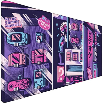 Japanese Comic Desk Mat Large Office Desk Pad, Gaming Mouse Pad | Big Mousepad Waterproof Non-Slip 31.5x15.7 Inches Large Mouse Mat Long Extended Mousepads - color: Comic, size: 31.5" x 15.7"
