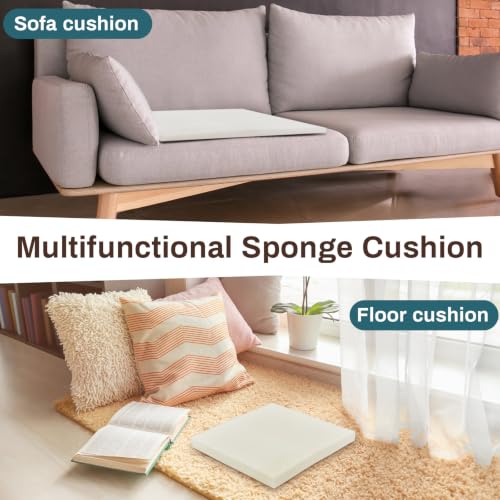 Frienda 2 Pack 1" x 16" x 16"Upholstery High Density Foam Cushion Replacement Square Cut to Size Foam Couch for Chair Couches Padding Shipping Packing DIY Cosplay Projects(White) - color: White, size: 1" X 16" X 16", style: Square