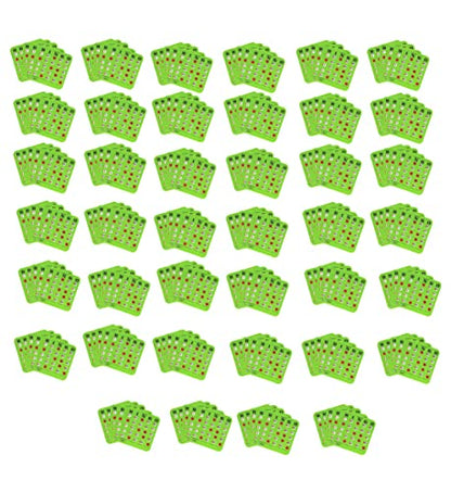 Regal Bingo Bulk Bingo Cards with Sliding Windows - Reusable Large Print Bingo Game Cards for Adults Large Group - 200 Pack, Green - color: Green, size: 200 Cards