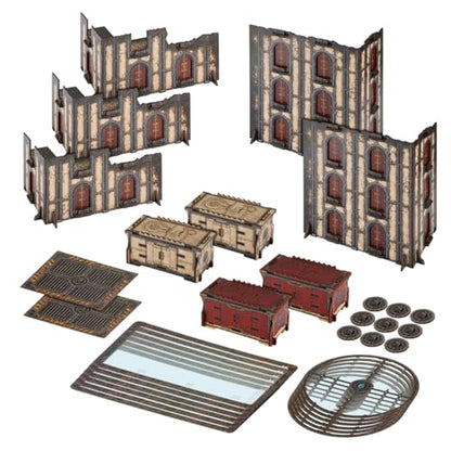 Jucoci Battlezone Creation Kit 9PCS Tabletop Terrain Wargame Terrains Set Compatible with WH40K(White) - color: White, size: 9 PCS Set