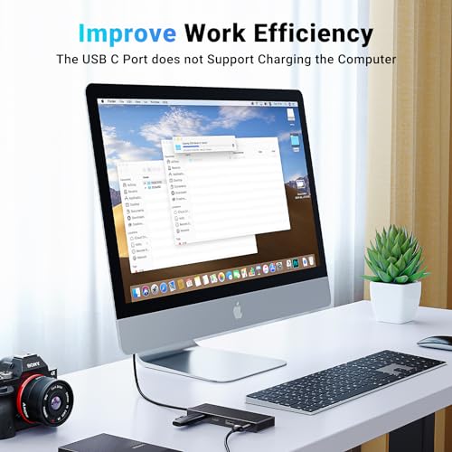 UGREEN USB C Hub, 10Gbps 4 in 1 USB 3.2 Adapter with 2 USB-C & A 3.2, 4 Ports Splitter Extender for MacBook Pro/Air, iPad Pro, iPhone 15/15 Pro Max, Surface, PC, Laptops and More