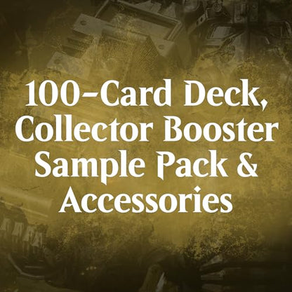 Magic: The Gathering Fallout Commander Deck - Scrappy Survivors (100-Card Deck, 2-Card Collector Booster Sample Pack + Accessories) - style: White-Green-Red