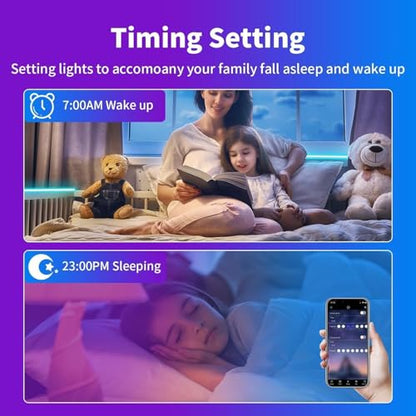 iNextStation RGB Neon LED Strip Lights 16.4FT 12V Flexible LED Rope Lights | IP65 Waterproof Color Changing Neon LED Lights Strip Multiple Modes Control with APP & Remote, Silicone LED Strip for Bedroom