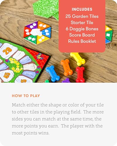 SimplyFun Diggers Garden Match – A Game for Kids to Develop Spatial Thinking Skills - Puzzle Game That Matches Colors and Shapes - 1 to 6 Players, Ages 4 & Up - style: Diggers Garden Match
