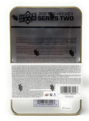 Upper Deck 2021-22 Series 2 Hockey Cards Collector's Tin