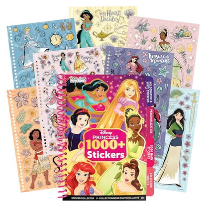 Fashion Angels Disney Princess 1000+ Tabbed Sticker Collection Book | Includes Holographic, Vinyl & Alphabet Stickers, For Kids Ages 6+ - color: Disney Pricess