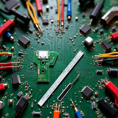 1 Set Green Micro USB Charging Port Socket Board with Flex Ribbon Cable Screwdriver for PS4 Controller Board JDS-040 JDS 040 Version,Accessories,4 Controllers Video Games