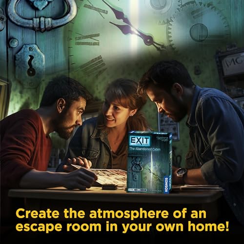 Exit: The Abandoned Cabin - Kennerspiel Des Jahres Winner, Card-Based Family Escape Room Game for 1-4 Players, Ages 12+, Blue
