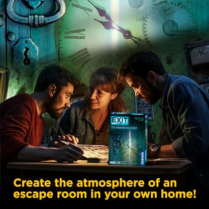 Exit: The Abandoned Cabin - Kennerspiel Des Jahres Winner, Card-Based Family Escape Room Game for 1-4 Players, Ages 12+, Blue