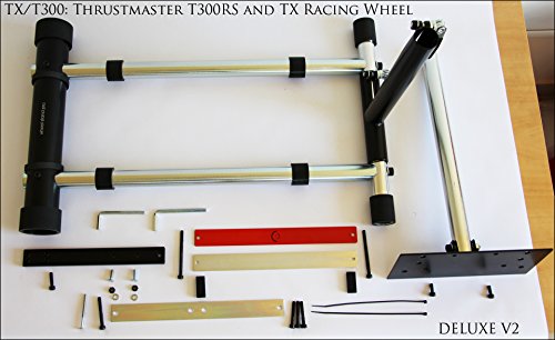 Wheel Stand Pro TX Deluxe V2 Racing Wheelstand Compatible With Thrustmaster T300rs, T500RS, T248, TX, TS-XW, TS-PC, TX Leather, T150 Pro, T-GT, T-GT II, T300GT and TMX/TM
