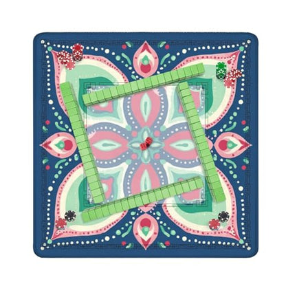 Mahjong Mat 31.5" x 31.5" Abstract Floral Soft Pink Green Teal Navy Blue Non-Slip Noise Reduction Mahjong Tiles Table Cover for Dominoes Poker Card Board and Tile Games - color: Color14