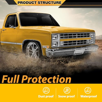 CNNELL Hood Insulation Pad Compatible with Chevy GMC Pickup Truck Jimmy Suburban 1981-1987 Black - style: 1981-1987 Chevy/GMC