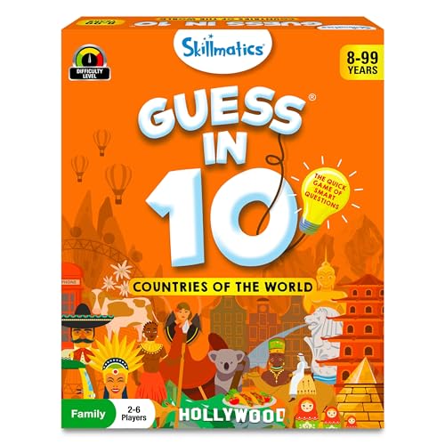 Skillmatics Guess in 10 – Countries of The World, Triva Card Game | Perfect for Boys, Girls, Kids & Families Who Love Card Games, Educational Toys, Travel Games, Gifts for Ages 8 & Up - style: 8. Countries of the World