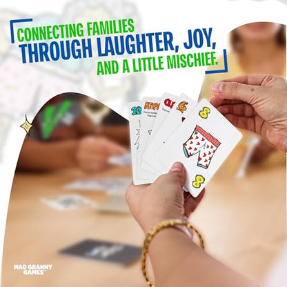 Hilarious Family Card Game for Kids, Teens & Adults | Fast-Paced Party Game for 2–5 Players, Ages 8+ | Quick 10–15 Minute Game Night by Mad Granny Games
