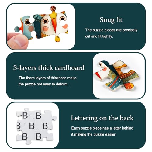 Bird Puzzles for Adults 1000 Piece, Funny Nature Fantasy Animal Abstract Jigsaw Puzzle, Colorful Whimsical Cute Puzzles Challenge - style: Whimsical Bird Puzzles