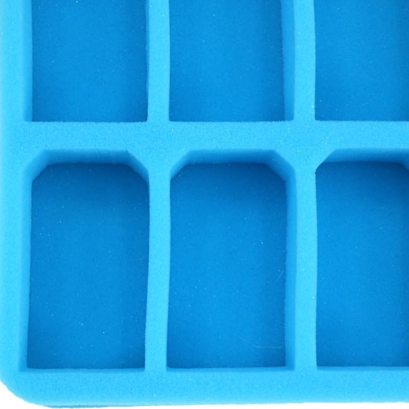 Miniature Storage Case - 18 Foam Slot and Large Pick and Pluck Foam Tray - Miniatures Carrying Cases with Handle - Mini Box for up to 50mm Bases - Model Hobby - Grinning Gargoyle