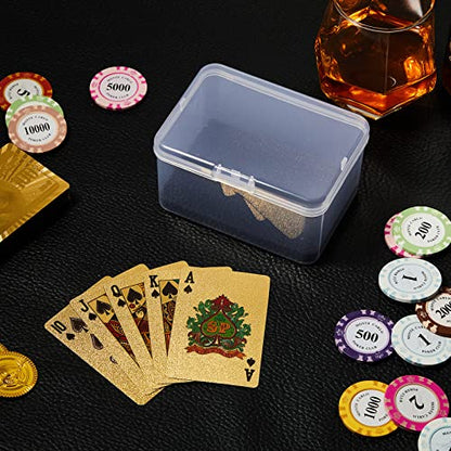 8 Pcs Plastic Card Case Boxes for 162 Pcs Game Cards 3 Decks of Playing Card Clear Plastic Holder Box Organizer for Travel Game, 4. 7 x 3. 3 x 2. 5 Inch, Cards Not Included