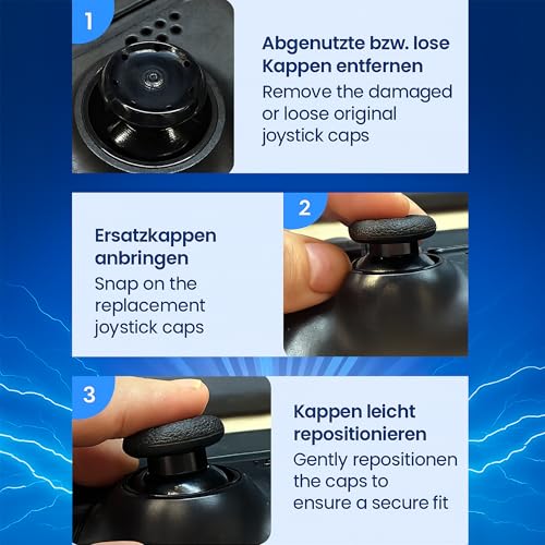MatoSan Thumbstick Silicone Replacement Caps - Compatible with PS5 Controller & PS4 Controller - Non-Slip Grip for More Precise Control - Protective Caps for Analog Sticks (4 Silicone Red) - color: 4 silicone red
