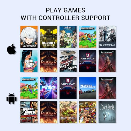 GameSir X5 Lite Mobile Gaming Controller for Android,Hall Effect Joystick | Lightweight Ergonomic Phone Controller- Play Genshin Impact & Zenless Zone Zero