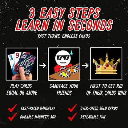 PAYBACK Original Edition – Fun Family Card Games with Betrayal, Strategy & Chaos for Teens & Adults, Fast-paced Party & Travel Game Night Favorite, Ideal for Teens, Friends & Families
