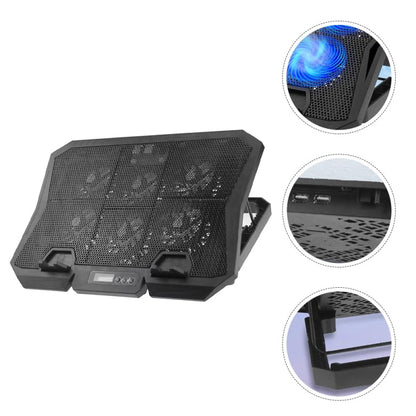 Laptop Cooling Pad with Quiet Fan Adjustable Height Laptop Stand Cooler for 13.97 Inch Portable Cooling Pad for Office and Gaming Use