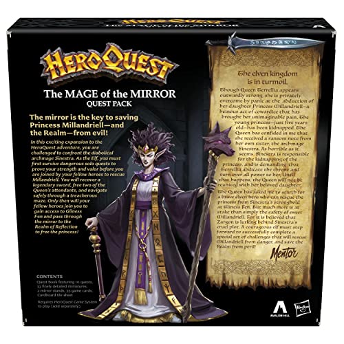 Hasbro Gaming Heroquest The Mage of The Mirror Quest Pack, Roleplaying Game for Ages 14+, Requires HeroQuest Game System to Play