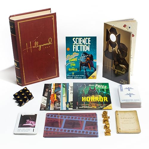 Facade Games Hollywood 1947 Board Game, Strategy & Deceit for 1-9 Players | Ages 14 and Up, Social Deduction Game, For Friends & Family Game Night, Includes Genre Posters