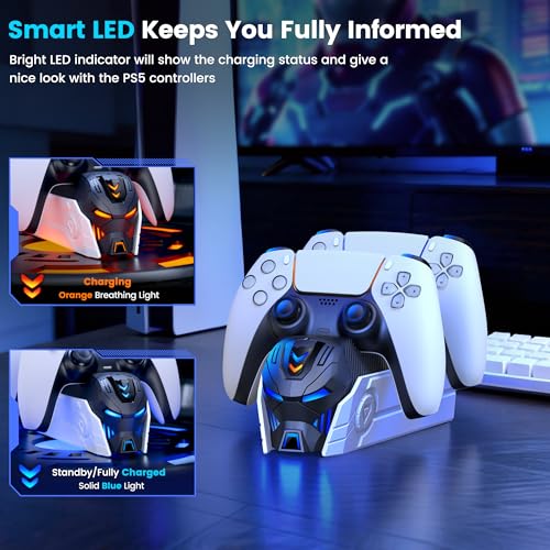 PS5 Controller Charger Station for PlayStation 5 Controllers Dual Stand Charger Dock, PS5 Controller Charging Station Accessories(M) - size: M