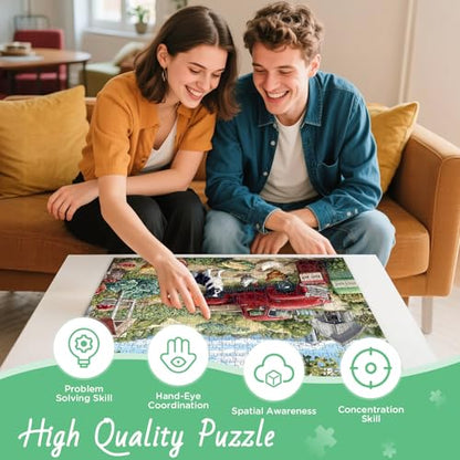 500 Piece Puzzle for Adults, Farm Scene Jigsaw Puzzles - style: Farm Scene