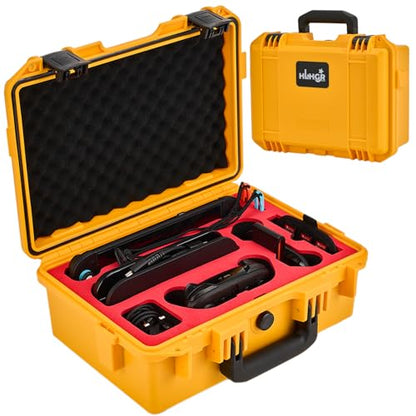 HLHGR Hard Carrying Case for Nintendo Switch 2,Heavy Duty Protective case IP67 Waterproof Soft Lining Hard Travel All IN One Case for Nintendo Switch 2 Console Pro Controller & Accessories (yellow) - color: yellow