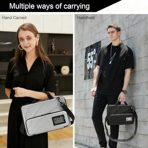 Laptop Case Hard Shell Bag,13-14 Inch, Laptop Sleeve Compatible with MacBook Air/Pro 13/Pro 14,HP Dell Acer, Laptop Travel Case,Computer Bag Carrier Protective with Shoulder Strap & Webcam Cover - size: 13-14 inch