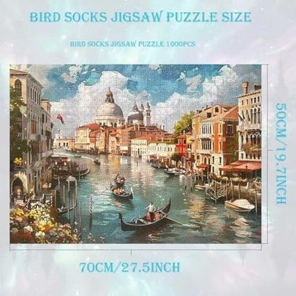 Venice Landscape 1000 Piece Puzzle for Adults,Puzzles for Adults 1000 Pieces,Challenging and Hard Difficult Mosaic Jigsaw Puzzles Toy Games 1000Pieces 27.5 X 19.7inch - color: Venice Landscape