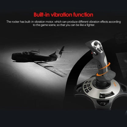 AIBOWEY Joystick Flight Simulator Gamepad Controller Pc Flight Simulator Cockpit Stick for PC/Desktop
