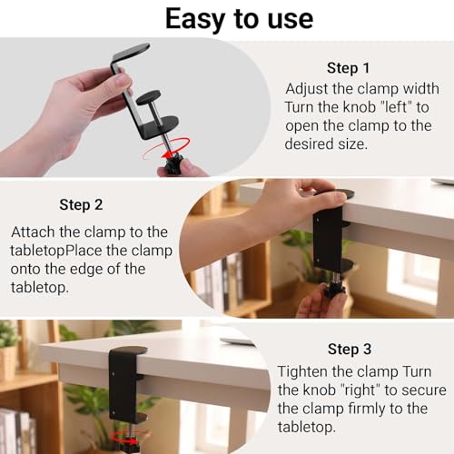 3 inch C-Clamp with Four Small Holes in the back, 1-Pack Adjustable Desk C Clamps for Range 0.35"~3.37", Versatile Clamp for Brake, Parts Assembly, Fastening, Welding, Woodwork, Metal Work - size: 3 in, style: 1-Pack