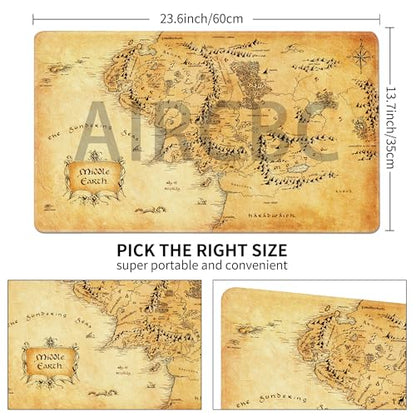 MTG Playmat Non-Slip Rubber Backing Printing Commander Board Game Desk Mat Duel Mat TCG PTCG Playmat 24x14 inches and Free Storage Bags - color: Map-2, size: 24"X14"