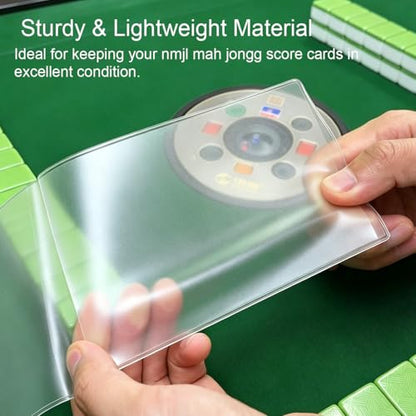 AOG Large Mahjong Card Cover,1 Pack,Waterproof,Plastic Protector Sleeves | Durable & Spill-Resistant,Glare-Free Matte Finish, Mahjong Nights,mahjong players,gifts for friends or fellow players - size: Large Size 1pack