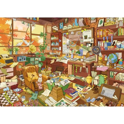1000 Piece Jigsaw Puzzles for Adults,Detective Agency Puzzle with 1:1 HD Poster,Precise Interlocking,Letter Markings on Back,Dust-Free, Stress Relief & Ideal Family Game Gift - color: Detective Agency