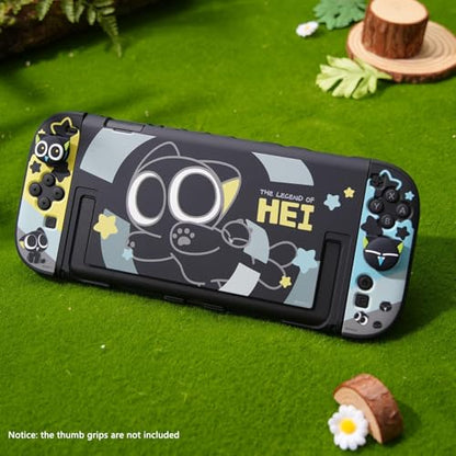 GeekShare Protective Case Compatible with Switch 2, Hard PC Slim Dockable Shell Cover Designed for Switch 2025 Game Console and Joysticks Controllers - The HEI Series - color: The Hei