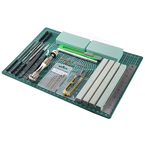 Professional 25 PCS Model Tools Kit Modeler Basic Tools Craft Set Hobby Building Tools Kit for Gundam Car Model Building Repairing and Fixing (E)
