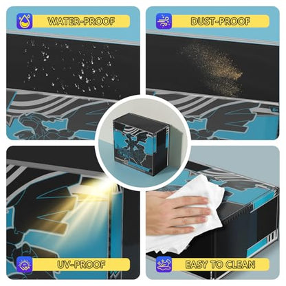 Acrylic ETB Protector Case Magnetic Ultra Thick 8mm + 5mm Elite Trainer Box Acrylic Display Case Stackable Hard Compatible with PKMN Elite Trainer Boxes with Strong Magnets Easy Top Loading - size: 7.4"L x 3.6"W x 6.6"H