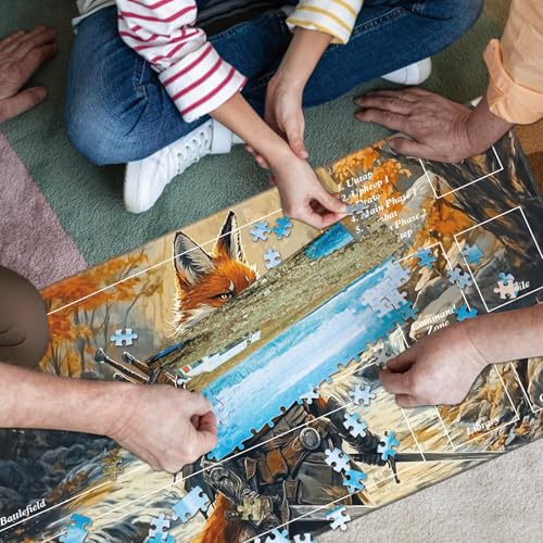 MTG Playmat with Magic Zone 27.5 x 15.7in Includes Storage Bag,TCG Playmat with Soft Surface Premium Non-Slip Rubber Backing Stitched Edges Durable Gaming Mat,Fox Knight - color: Fox Knight, size: 27.5"×15.7"With Zones